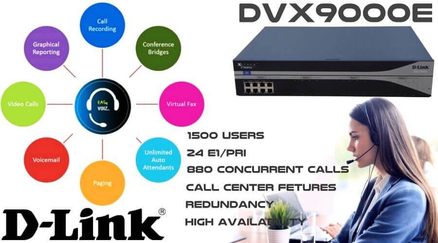 dlink dvx9000e call center ip pbx Oman
