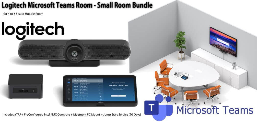 Logitech Tap-Microsoft Teams Video Conferencing Small Room Bundle