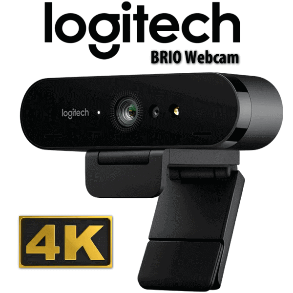 Logitech BRIO – Webcam Recording Video Ultra HD for Conferencing
