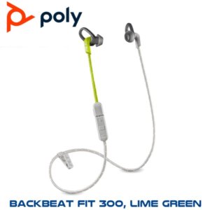 poly backbeat fit300 lime green oman