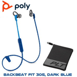 poly backbeat fit305 dark blue includes sport mesh pouch oman