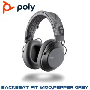 poly backbeat fit6100 pepper grey oman