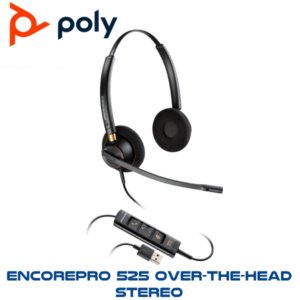 poly encorepro525 over the head stereo noise cancelling oman